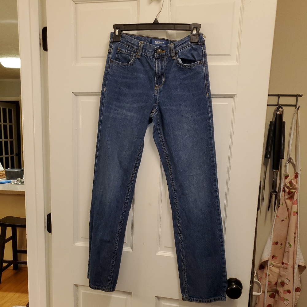 Old Navy Straight Medium Wash 14 Slim Boys Jeans